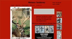 Desktop Screenshot of niehaustaxidermy.com